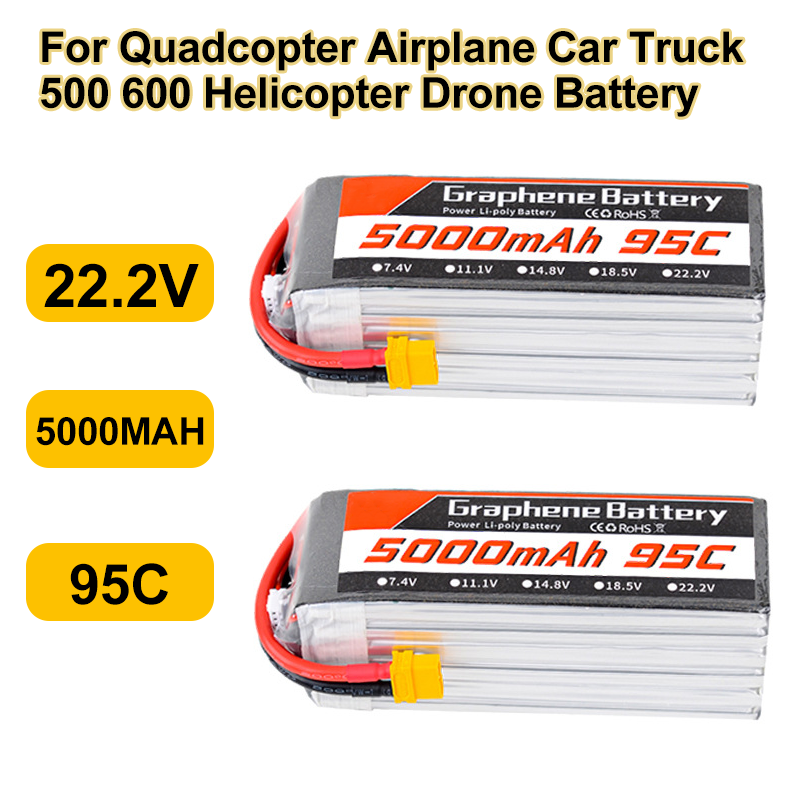 95C 22.2V 6S 5000mAh Lipo Batt - 6S Lipo Battery 22.2V 5000Mah 评论和价格